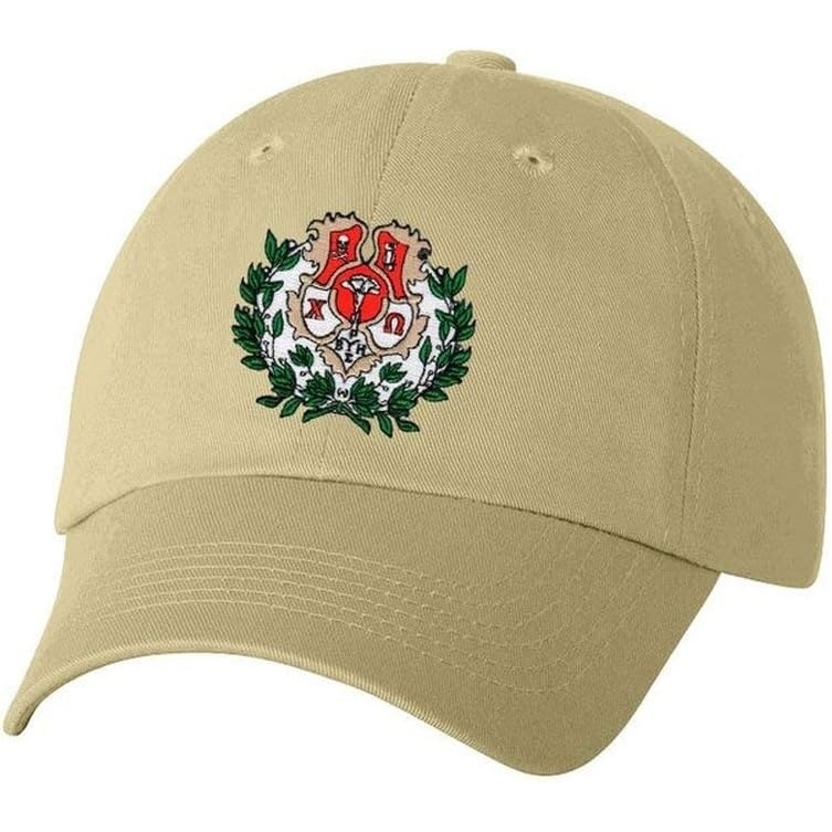 image:imageChi Omega Chi O Crest HatKhaki