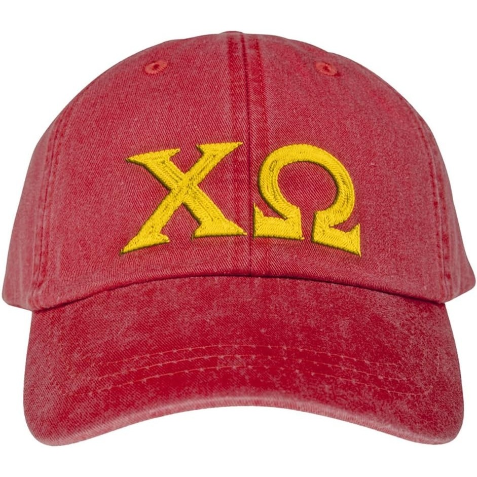 image:imageChi Omega Chi O Lettered Premium Pastel HatBurgundy