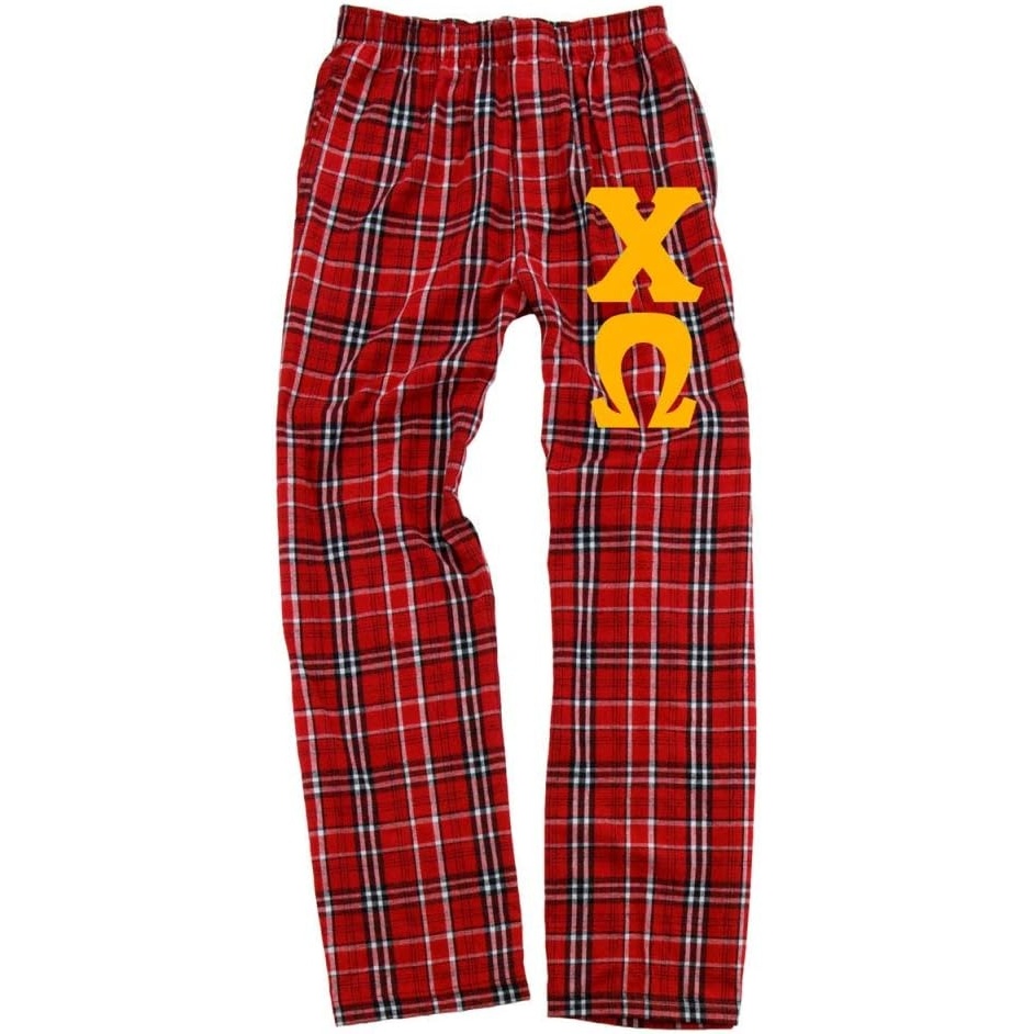 image:imageChi Omega Chi O Pajamas Flannel PantRedWhite