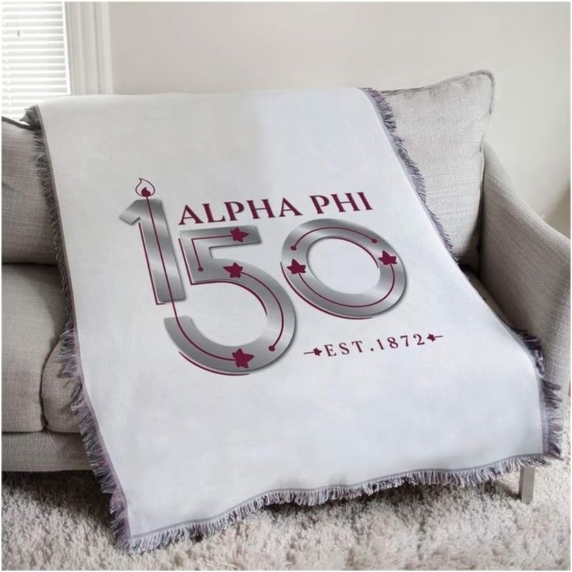 image:imageGreekgear Alpha Phi 150 Years Afghan Blanket Throw