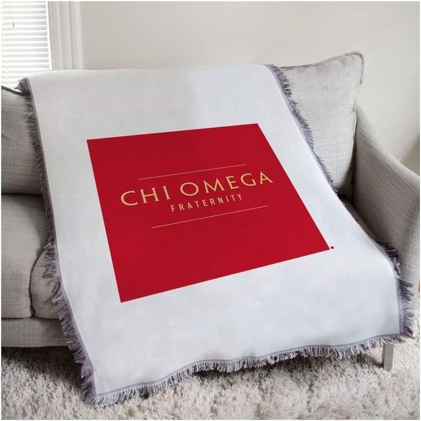 image:imageGreekgear Chi Omega Chi O Fraternity Afghan Blanket Throw