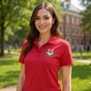 Chi Omega Chi O Emblem Polo 2X-Large True Red