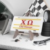 Chi Omega Chi O Lettered Lines License Covers