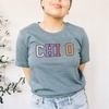 Chi Omega Chi O Nickname Tee(Light Blue)