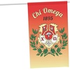 Chi Omega House Flag Banner