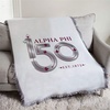 Greekgear Alpha Phi 150 Years Afghan Blanket Throw