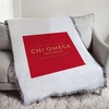 Greekgear Chi Omega Chi O Fraternity Afghan Blanket Throw