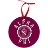 Alpha Phi Shield Christmas Ornaments