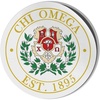 Chi Omega Chi O Circle Crest – Shield Decal