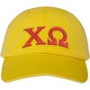Chi Omega Chi O Lettered Premium Pastel Hat(Lemon)