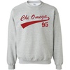 Chi Omega Chi O Tail Crewneck(Light Grey)