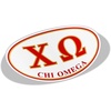 Chi Omega Greek Letter Oval Decal