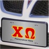Chi Omega Lettered License Cover