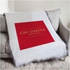 Greekgear Chi Omega Chi O Fraternity Afghan Blanket Throw