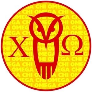 Chi Omega Chi O Mascot Round Decals