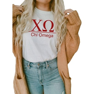 Chi Omega Heavyweight T-Shirt(White)