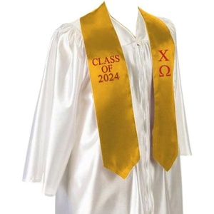 Greekgear Chi Omega Embroidered Graduation Sash Stole