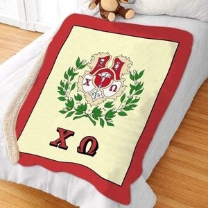 Greekgear Chi Omega Sherpa Lap Blanket