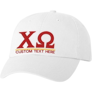 Personalized Chi Omega Chi O Greek Line Hat(White)
