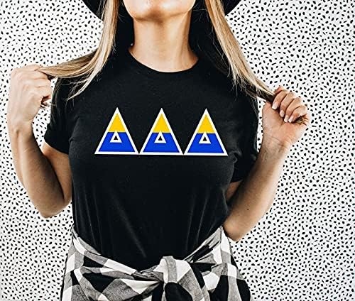 image:imageDelta Delta Delta Two Tone Greek Lettered TShirtBlack