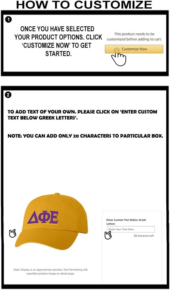 image:imagePersonalized Delta Phi Epsilon DPHIE Greek Line HatGold