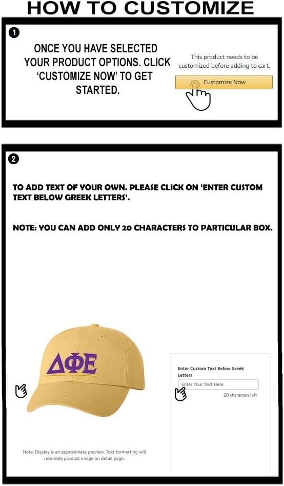 image:imagePersonalized Delta Phi Epsilon DPHIE Greek Line HatYellow