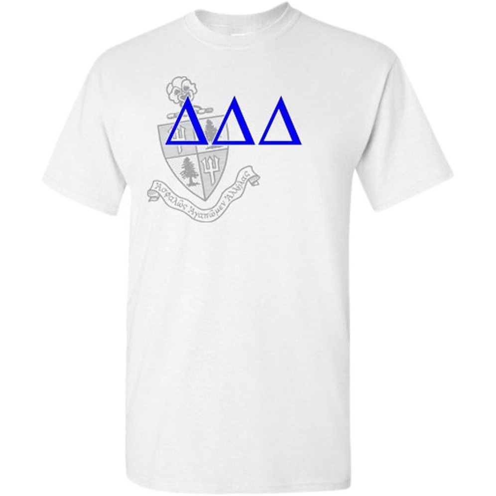 image:imageDelta Delta Delta Greek Crest TShirtLight Grey