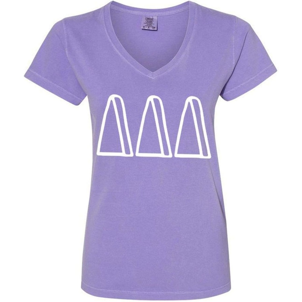 image:imageDelta Delta Delta VNeck TShirtViolet