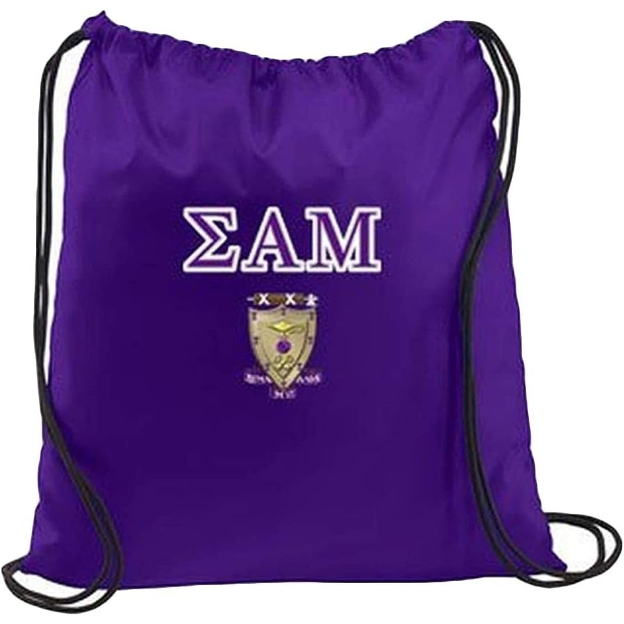 image:imageGreekgear Sigma Alpha Mu Crest Shield Cinch Sack