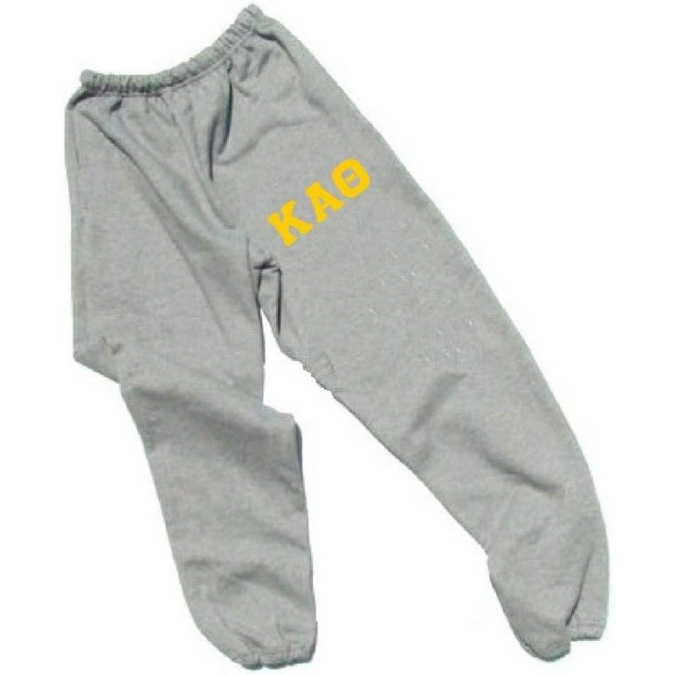 image:imageGreekgear Womens Kappa Alpha Theta Lettered Thigh SweatpantsSports Grey