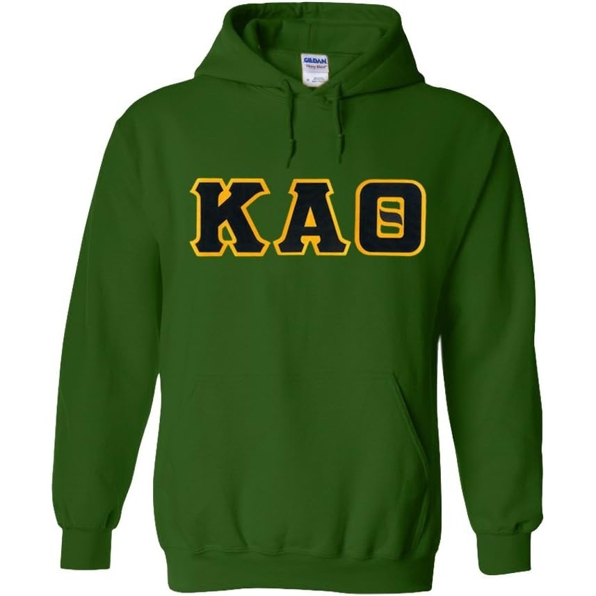 image:imageKappa Alpha Theta Lettered Hooded SweatshirtForest Green