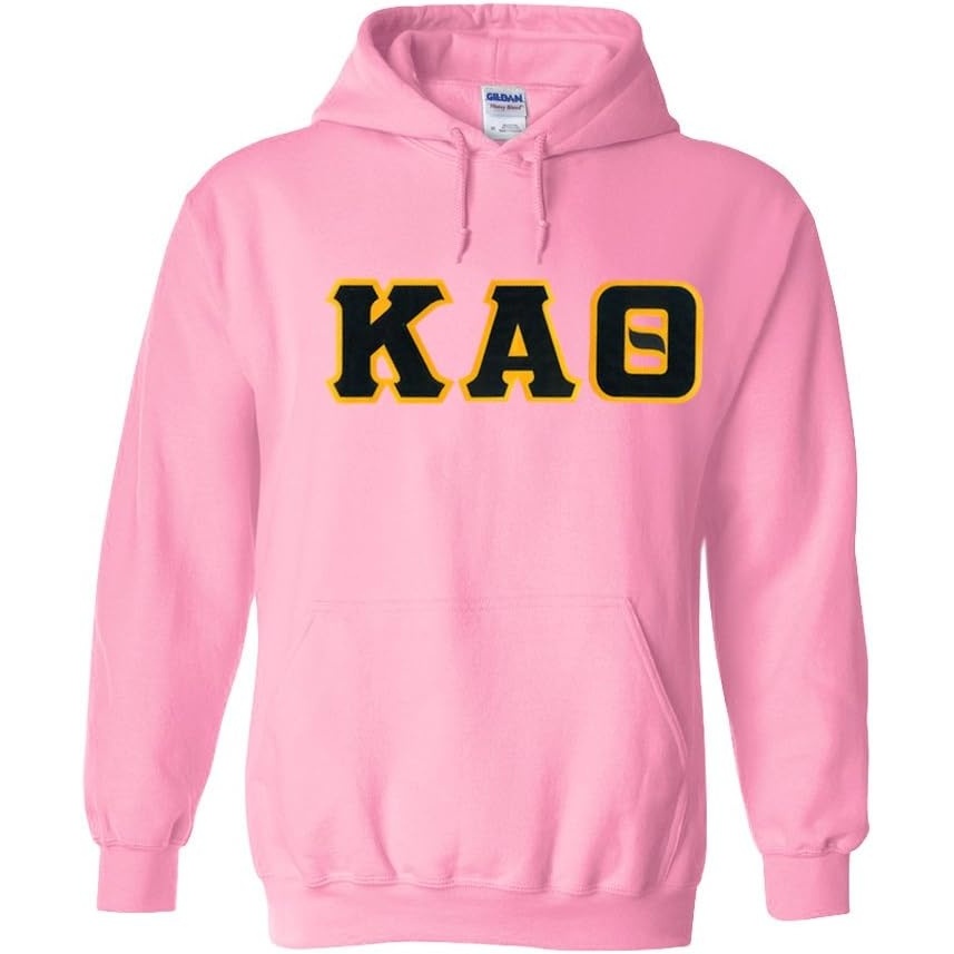 image:imageKappa Alpha Theta Lettered Hooded SweatshirtLight Pink