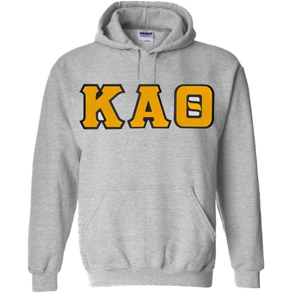 image:imageKappa Alpha Theta Lettered Hooded SweatshirtSports Grey