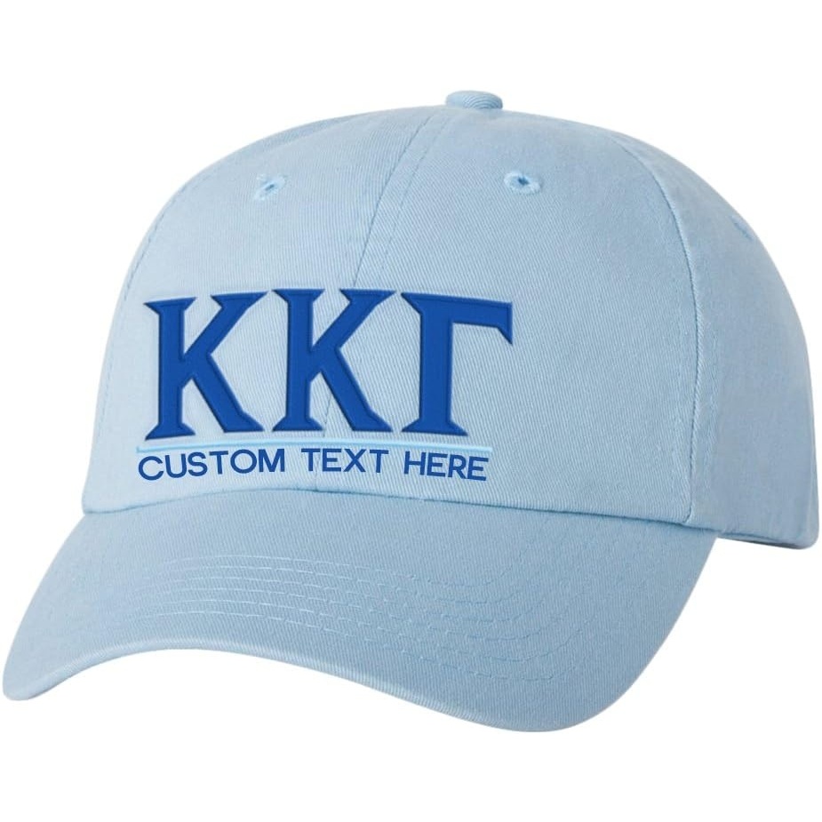 image:imagePersonalized Kappa Kappa Gamma Greek Line HatLight Blue