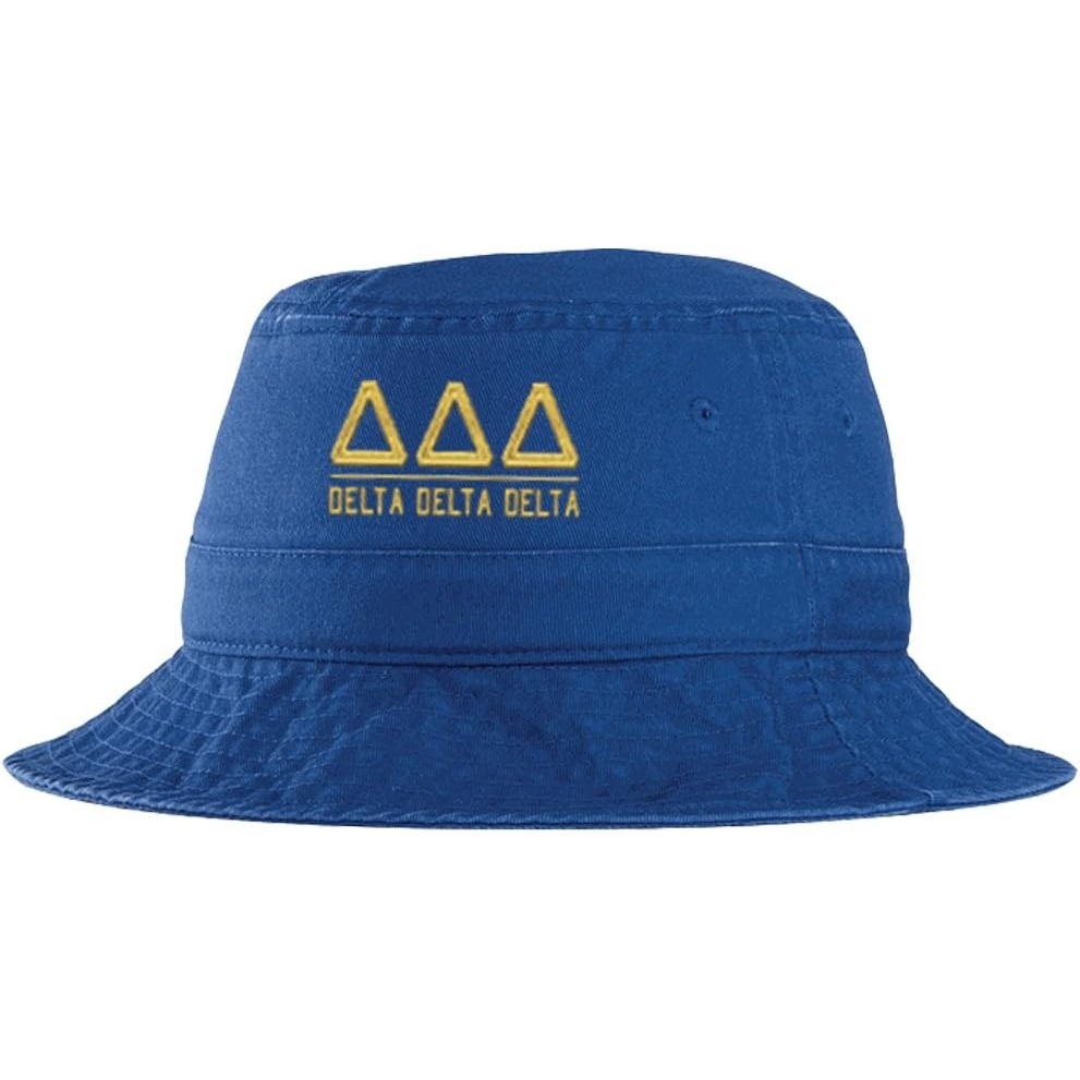 image:imageWomens Delta Delta Delta Sorority Greek Letter Bucket Hat in Royal BlueRoyal Blue