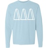 Delta Delta Delta Greek Long Sleeve T-Shirt(Chambray)