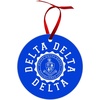 Delta Delta Delta Shield Christmas Ornaments