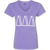 Delta Delta Delta V-Neck T-Shirt(Violet)