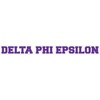 Delta Phi Epsilon DPHIE Long Window Sticker