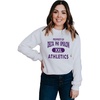 Greekgear Delta Phi Epsilon DPHIE Athletics Crewneck Sweatshirt(White)