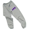 Greekgear Women’s Delta Phi Epsilon DPHIE Lettered Thigh Sweatpants(Sports Grey)