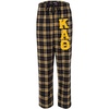 Kappa Alpha Theta Pajamas Flannel Plaid Pant(Black/Gold)