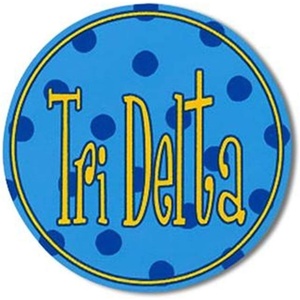 Delta Delta Delta Bumper Stickers 4″ Round