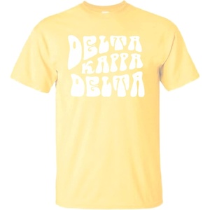 Delta Delta Delta Sorority Shag T-Shirt(Maize)
