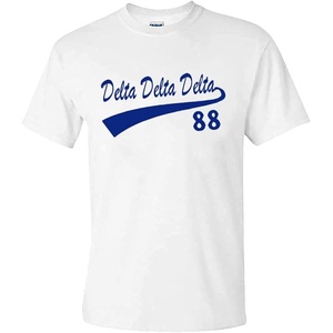 Delta Delta Delta Tail T-Shirts(White)