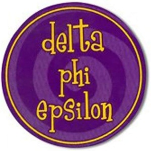 Delta Phi Epsilon DPHIE Bumper Stickers 4″ Round