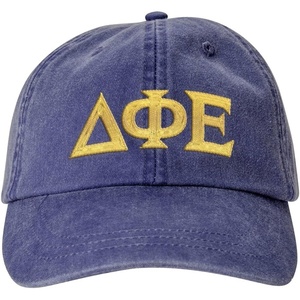 Delta Phi Epsilon DPHIE Lettered Premium Pastel Hat(Purple)