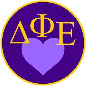 Delta Phi Epsilon DPHIE Mascot Round Decals