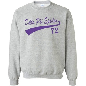 Delta Phi Epsilon DPHIE Tail Sweatshirts(Light Grey)