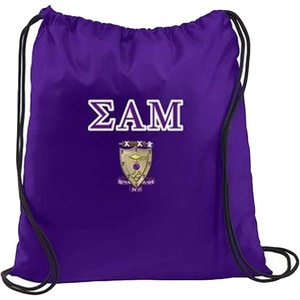 Greekgear Sigma Alpha Mu Crest Shield Cinch Sack